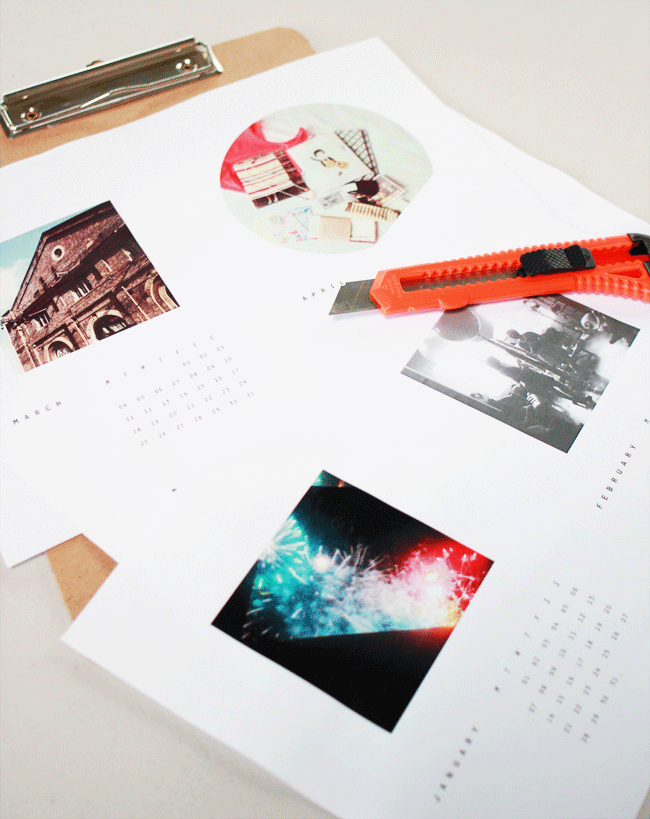 DIY Instagram Calendar from www.highwallsblog,com