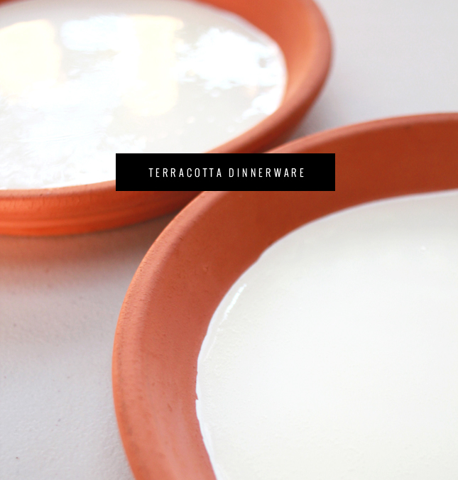 From the Garden to the Table: DIY Terracotta Dinnerware | www.fishfishme.eu.com