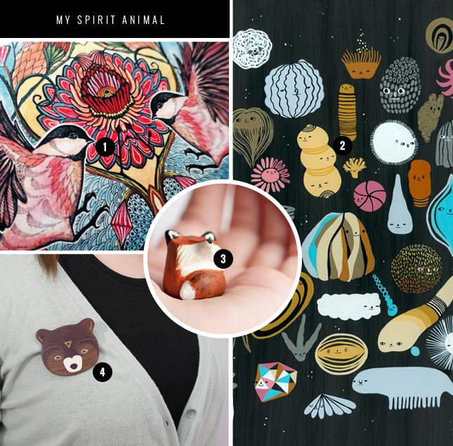 Oh Etsy: Spirit Animals | www.fishfishme.eu.com