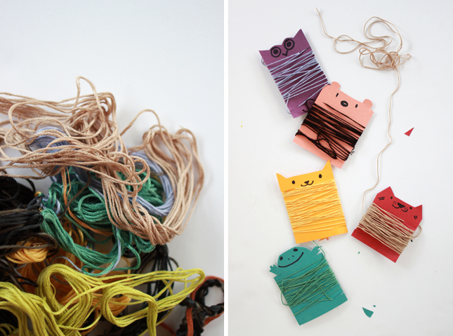 DIY | Animal Thread Organizers | www.fishfishme.eu.com