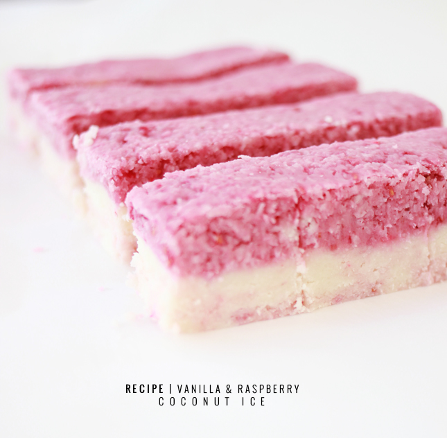 RECIPE |  Vanilla & Raspberry Coconut Ice | www.fishfishme.eu.com