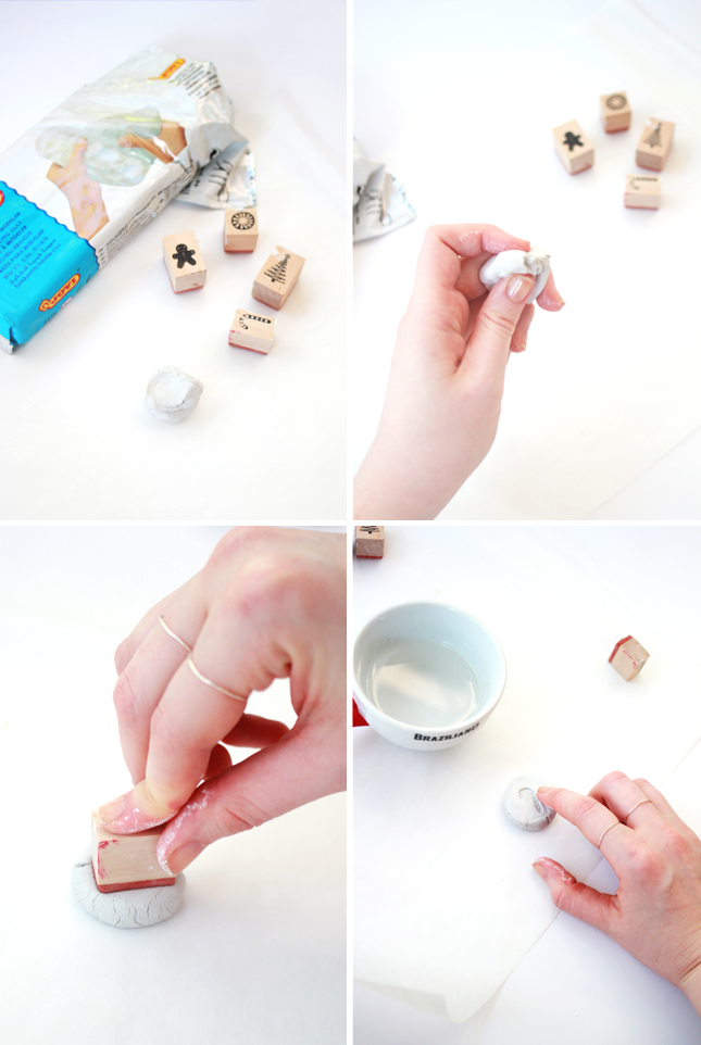 DIY | Stamped Clay Christmas Ornaments by www.fishfishme.eu.com