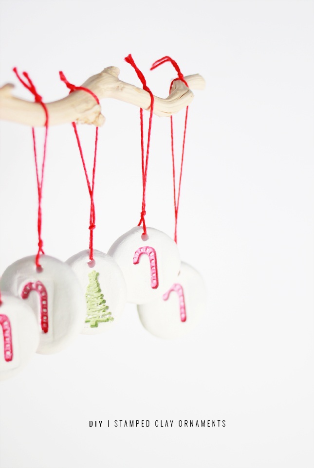 DIY | Stamped Clay Christmas Ornaments by www.fishfishme.eu.com