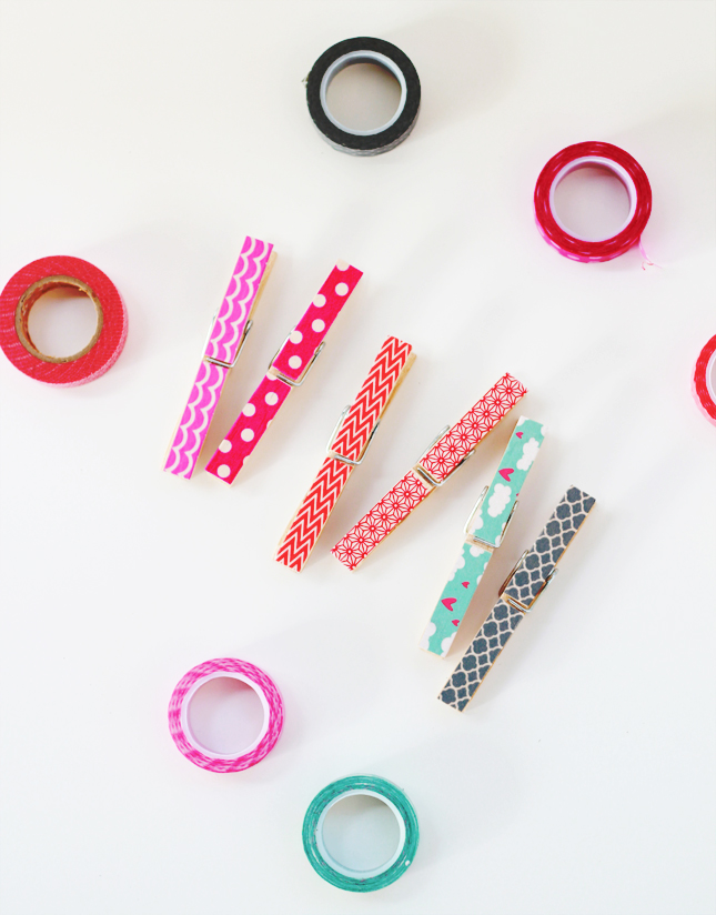DIY |  Washi Tape Pegs by www.fishfishme.eu.com