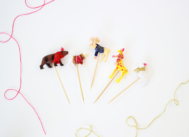 DIY | Wintery Animal Cupcake Toppers from www.fishfishme.eu.com