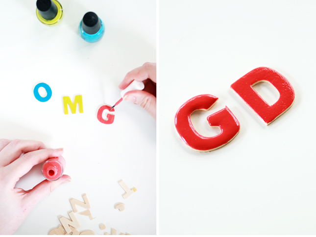 Make your own Candy Coloured Letter Cake Toppers | www.fishfishme.eu.com