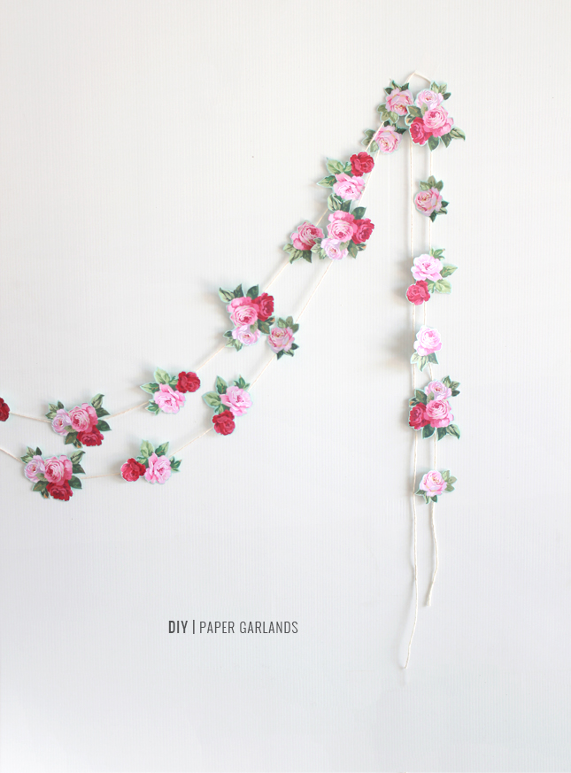 Make your own pretty garlands from patterned paper | www.fishfishme.eu.com