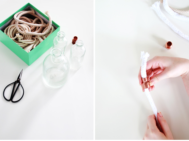 Make your own oil lantern from any glass bottle | Full steps at www.fishfishme.eu.com