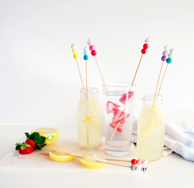 Paint your own Decorative Bead Drink Stirrers | www.fishfishme.eu.com
