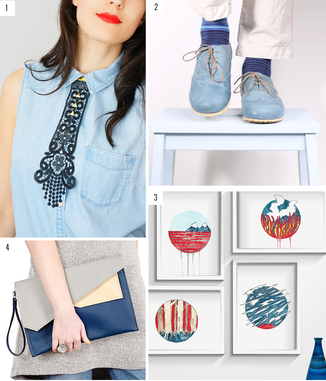Oh Etsy | Blue beauties from around Etsy | via www.fishfishme.eu.com