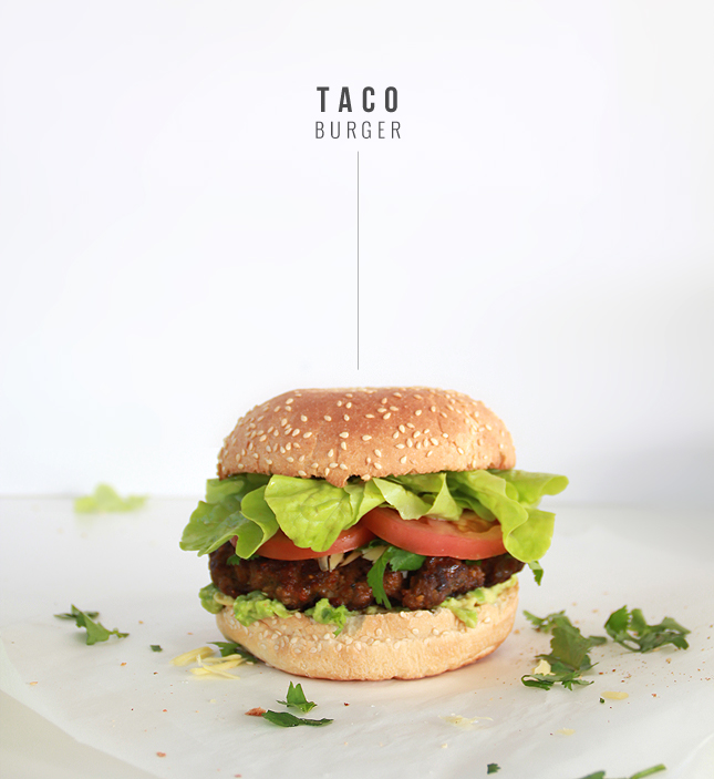 Mid-week meals: easy Taco Burgers (Click for the full recipe) | www.fishfishme.eu.com