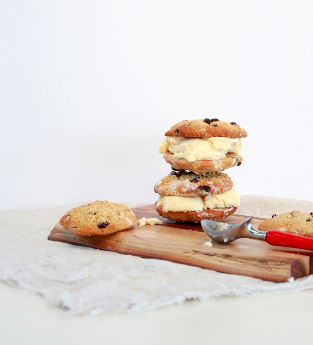 Chocolate Chip Crumb Cookie Ice Cream Sandwiches! WOW! | www.fishfishme.eu.com
