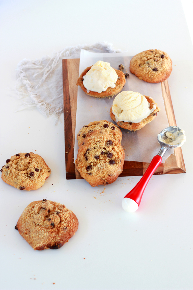 Chocolate Chip Crumb Cookie Ice Cream Sandwiches! WOW! | www.fishfishme.eu.com