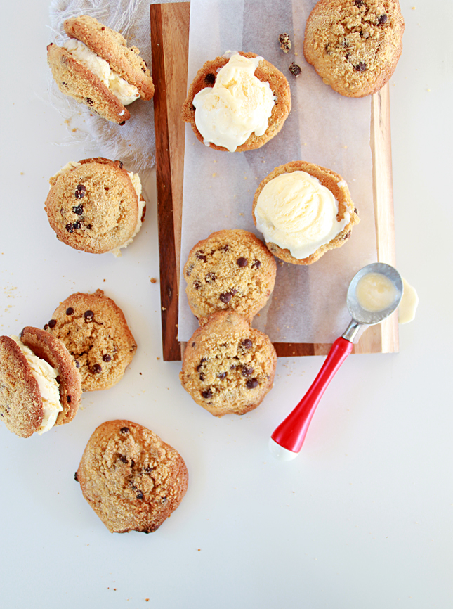 Chocolate Chip Crumb Cookie Ice Cream Sandwiches! WOW! | www.fishfishme.eu.com