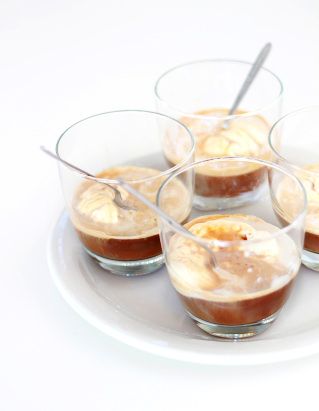 One for the coffee lovers - Homemade classic Italian Affogato | www.fishfishme.eu.com