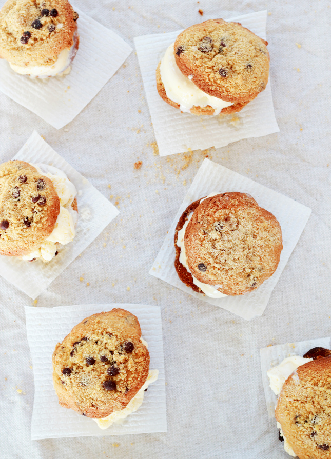 Chocolate Chip Crumb Cookie Ice Cream Sandwiches! WOW! | www.fishfishme.eu.com