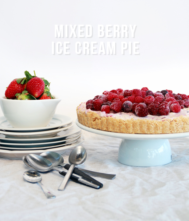Mixed Berry Ice Cream Pie | www.fishfishme.eu.com