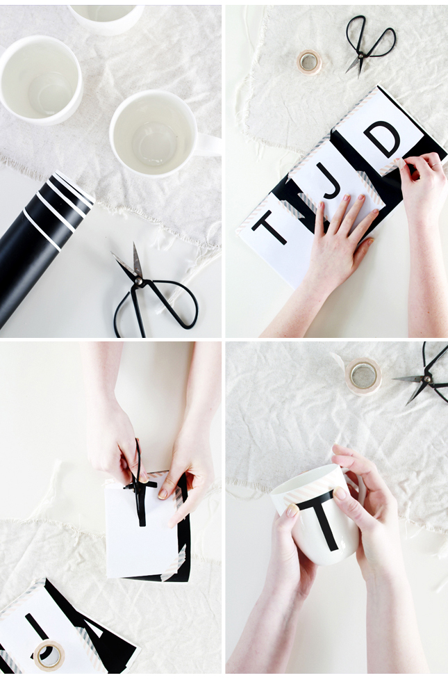 Make your own Monogrammed Mugs (click for the full steps) | www.fishfishme.eu.com