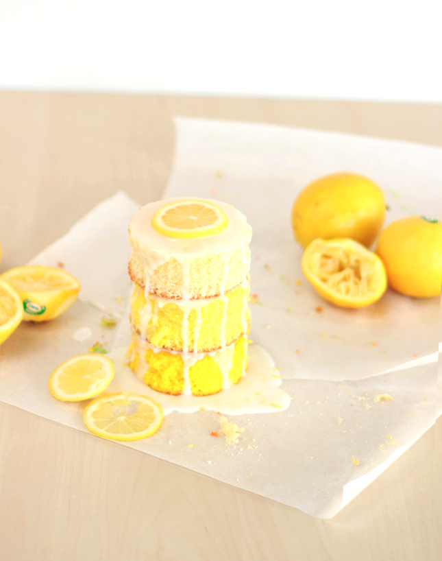Ombre Citrus Cakes - in lemon, lime and orange! | www.highwallsblog,com