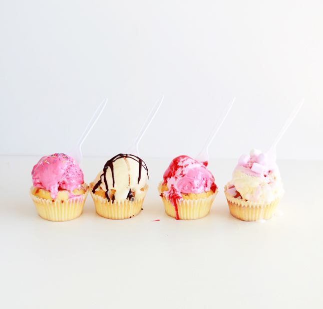 Cupcakes iced with ICE CREAM  - Brilliant! | www.fishfishme.eu.com