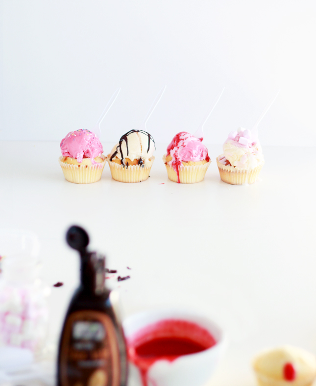 Cupcakes iced with ICE CREAM  - Brilliant! | www.fishfishme.eu.com