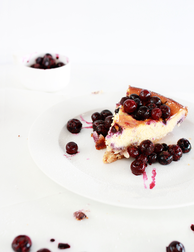 Blueberry & Lemon Baked Cheesecake | www.fishfishme.eu.com