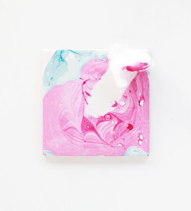 Make your own marbled watercolor coasters | fishfishme.eu.com