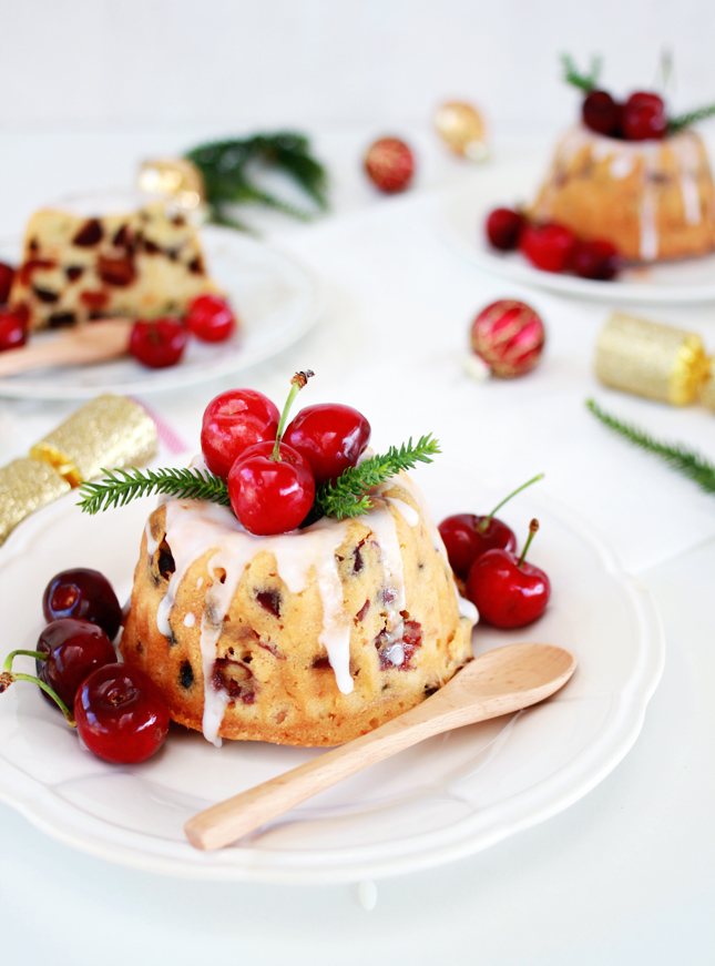 Merry Christmas! Try these single serve Cherry Fruitcakes (click through for full recipe)