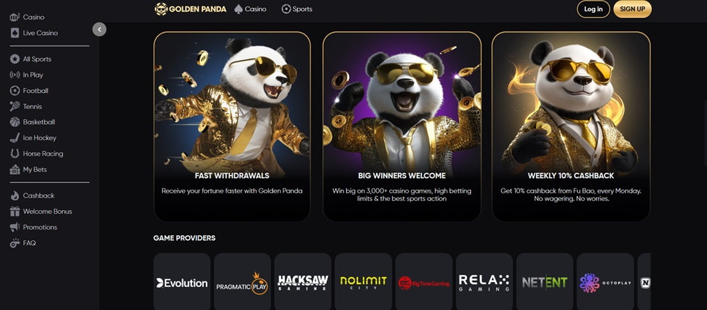 Golden panda
